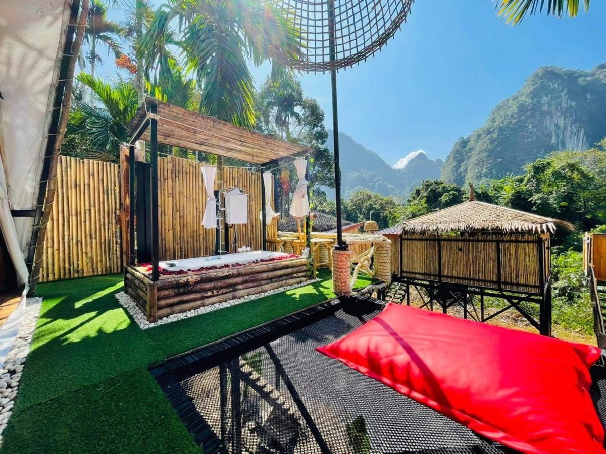 Отель Bridge Hill Cafe Glamping Khao Sok National Park Экстерьер фото